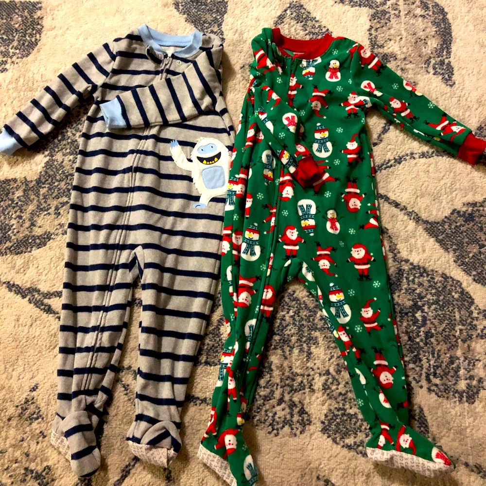 2t Carter footie pajamas